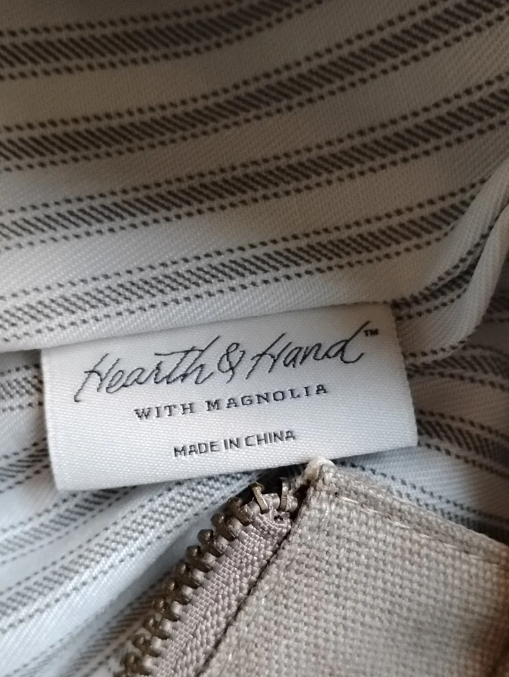 Canvas Tote Bag with Tan Leather Straps - Unisex